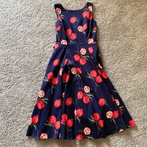 Modcloth X Collectif Pomegranate Tree Swing Dress